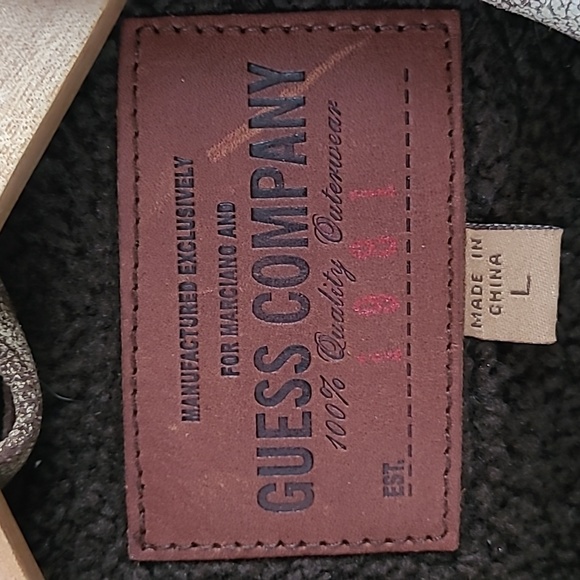 Vintage Marciano Guess Crackle Leather Bomber Jacket - Picture 4 of 16